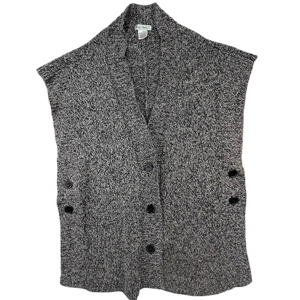 Ulla Popken Oversized Cardigan Vest Womens 12-18 Gray Academia Granny‎ Chic